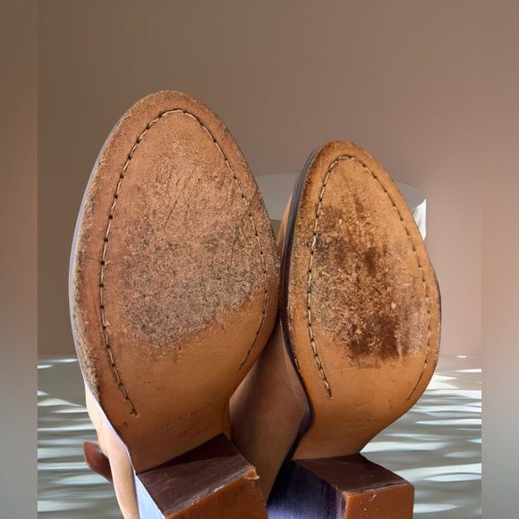 Rag & Bone Ryland Nubuck Ankle Boot Tan Ladies Au 4.5 /EU36 -Block Heel RRP $550 - Picture 8 of 11